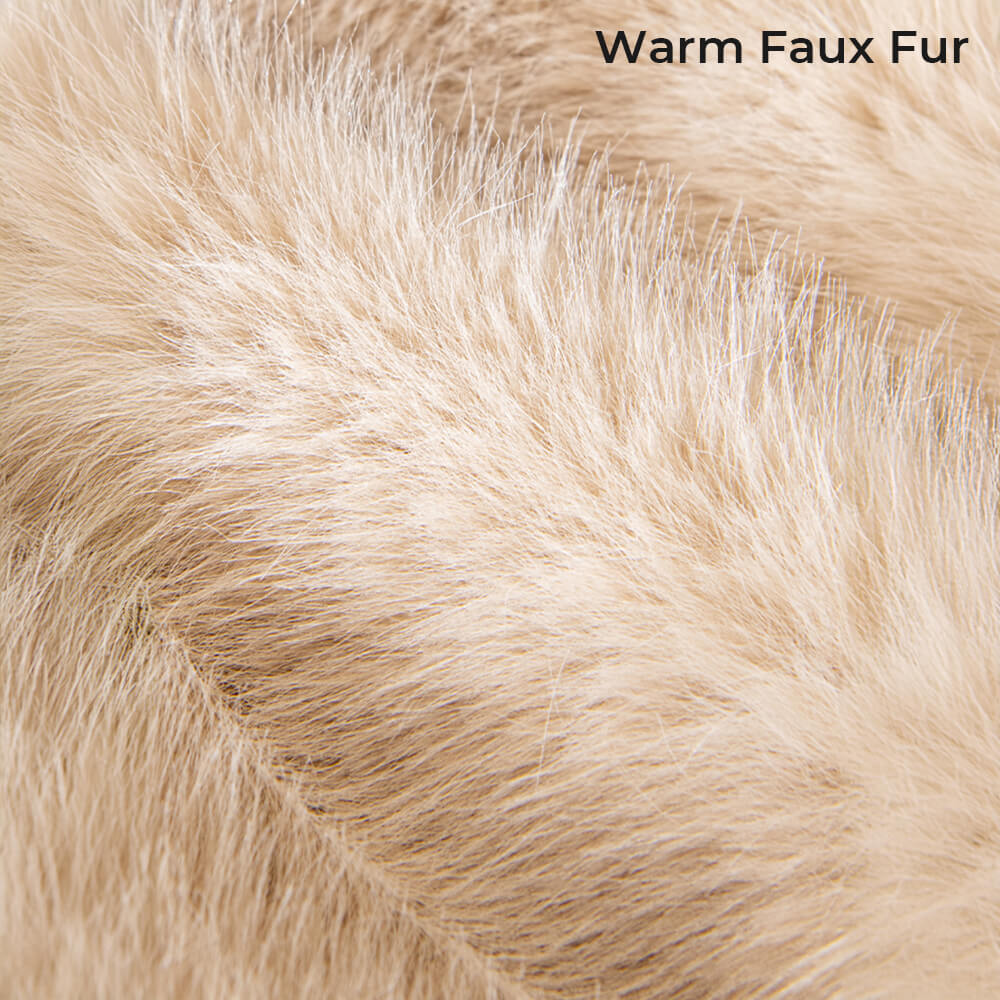 Warm Thick Faux Fur Sofa Protector Non-Slip Couch Cover