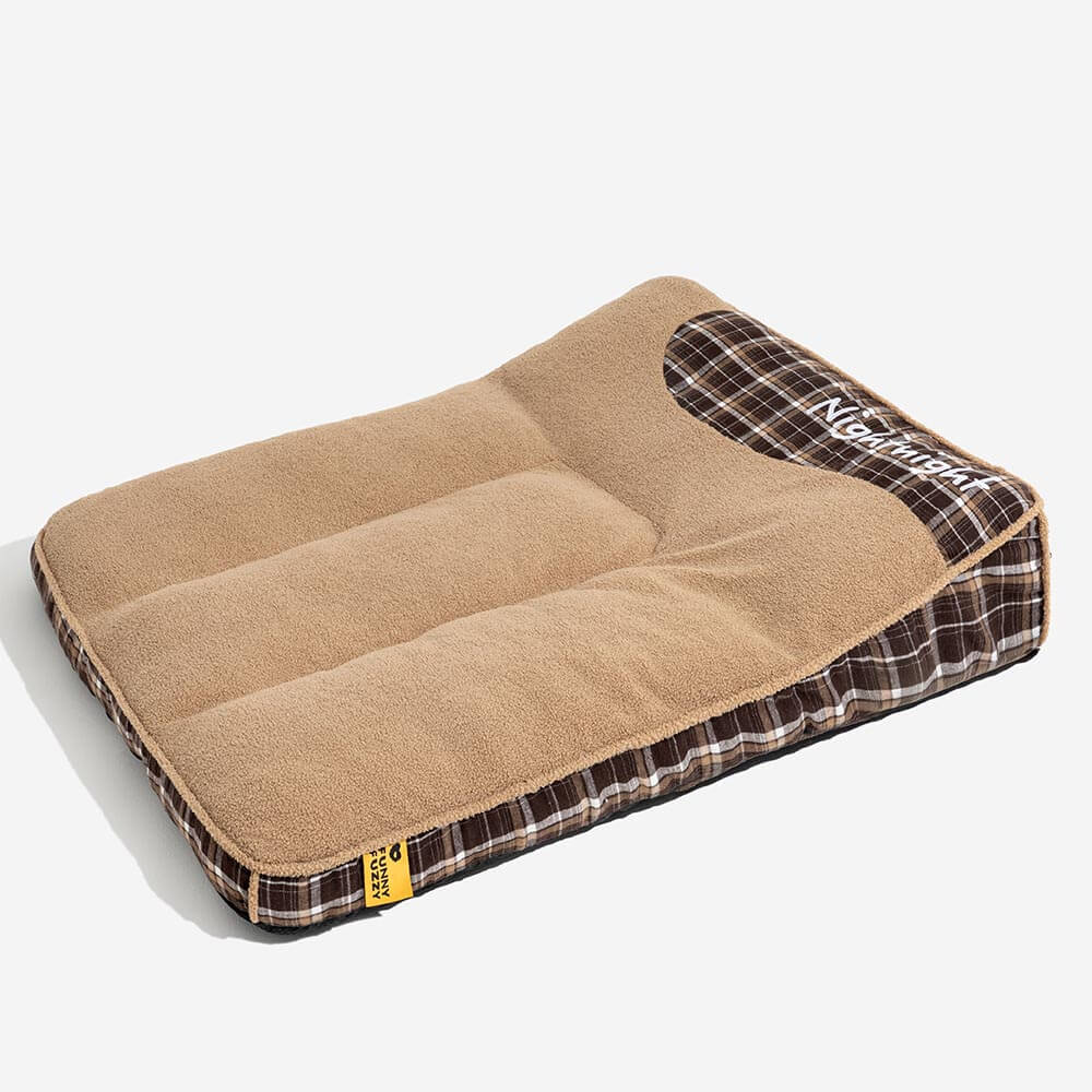 Extra Large Washable Teddy Fluffy Orthopedic Rectangle Dog Bed - Night-night