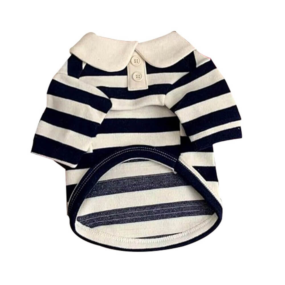 Classic Striped Polo Dog Shirts