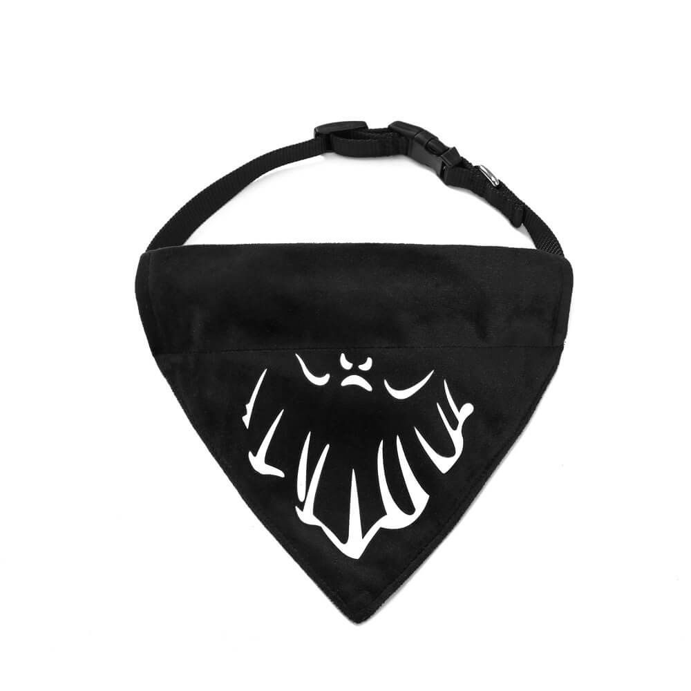 Luminous Halloween Pet Bandana | Glowing Triangle Pet Bib & Collar