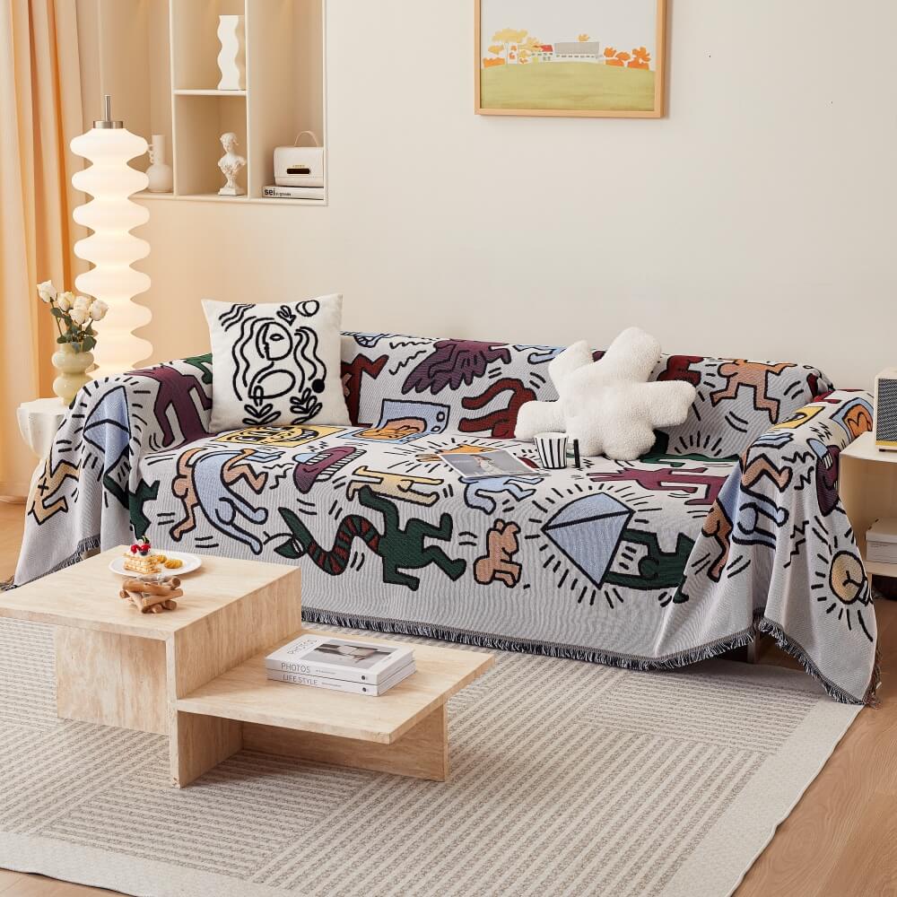 Bohemian Pattern Furniture Protection Sofa Decor Wear-Resistant Couch Cover