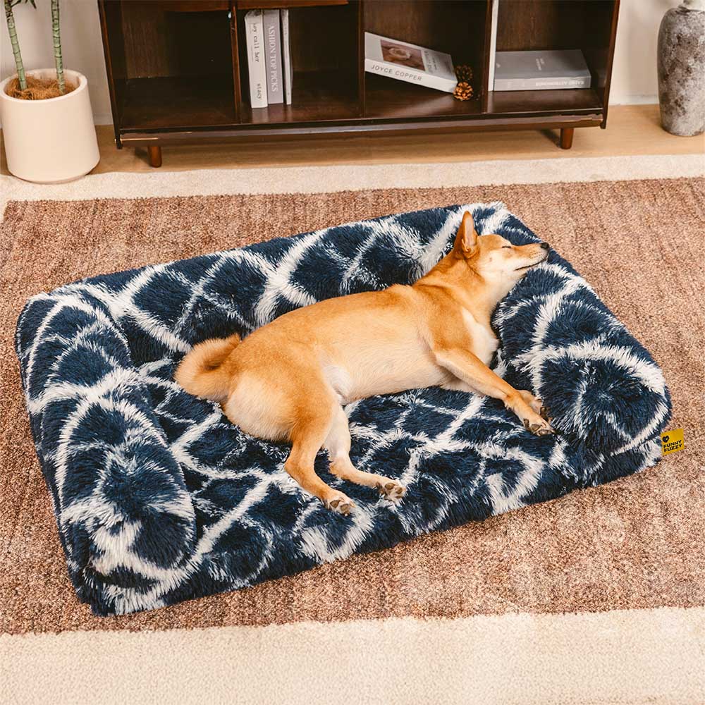 Classic Plaid Orthopedic Bolster Dog Sofa Bed - Cozy Comfort