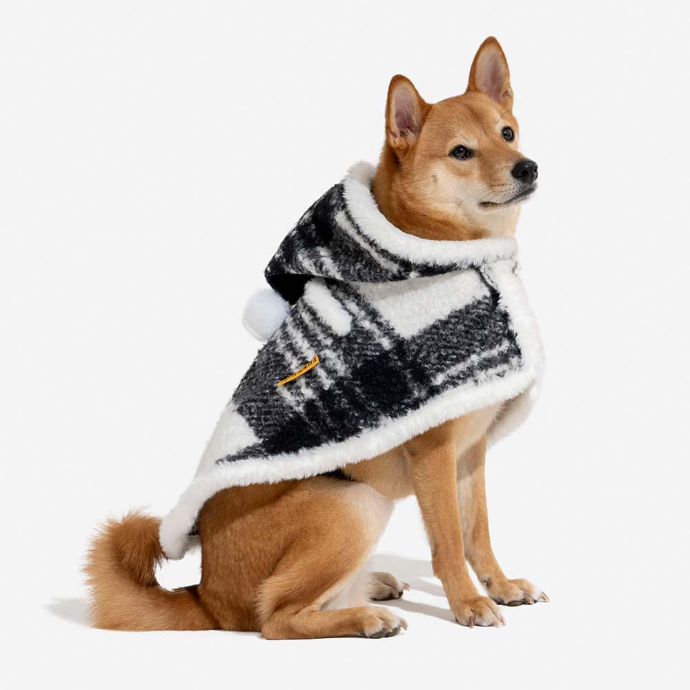 Classic Plaid Warmth Human & Dog Poncho - Festive Companions