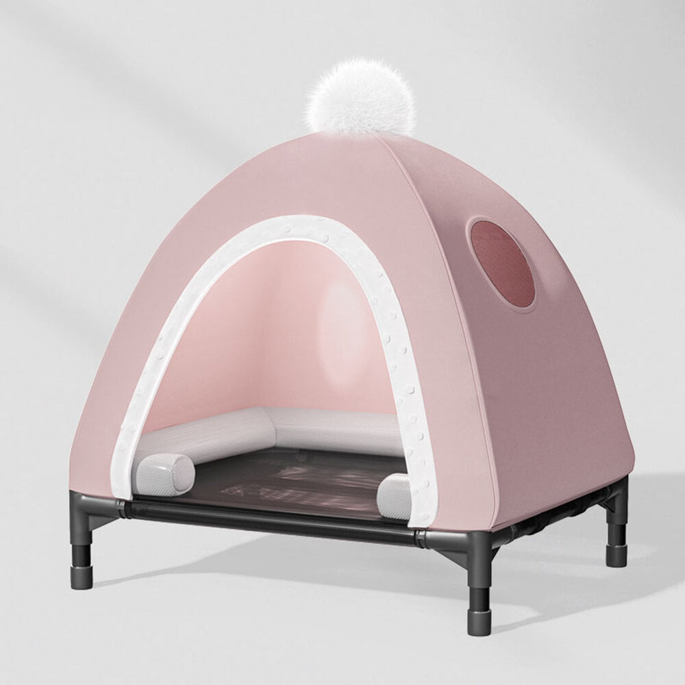 All-Season Orthopedic Support Detachable Raised Cot Cat & Dog Tent