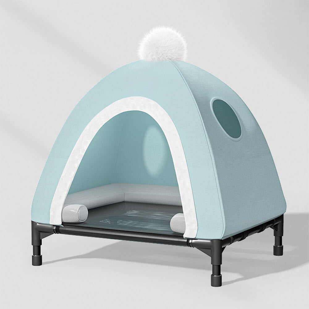 All-Season Orthopedic Support Detachable Raised Cot Cat & Dog Tent