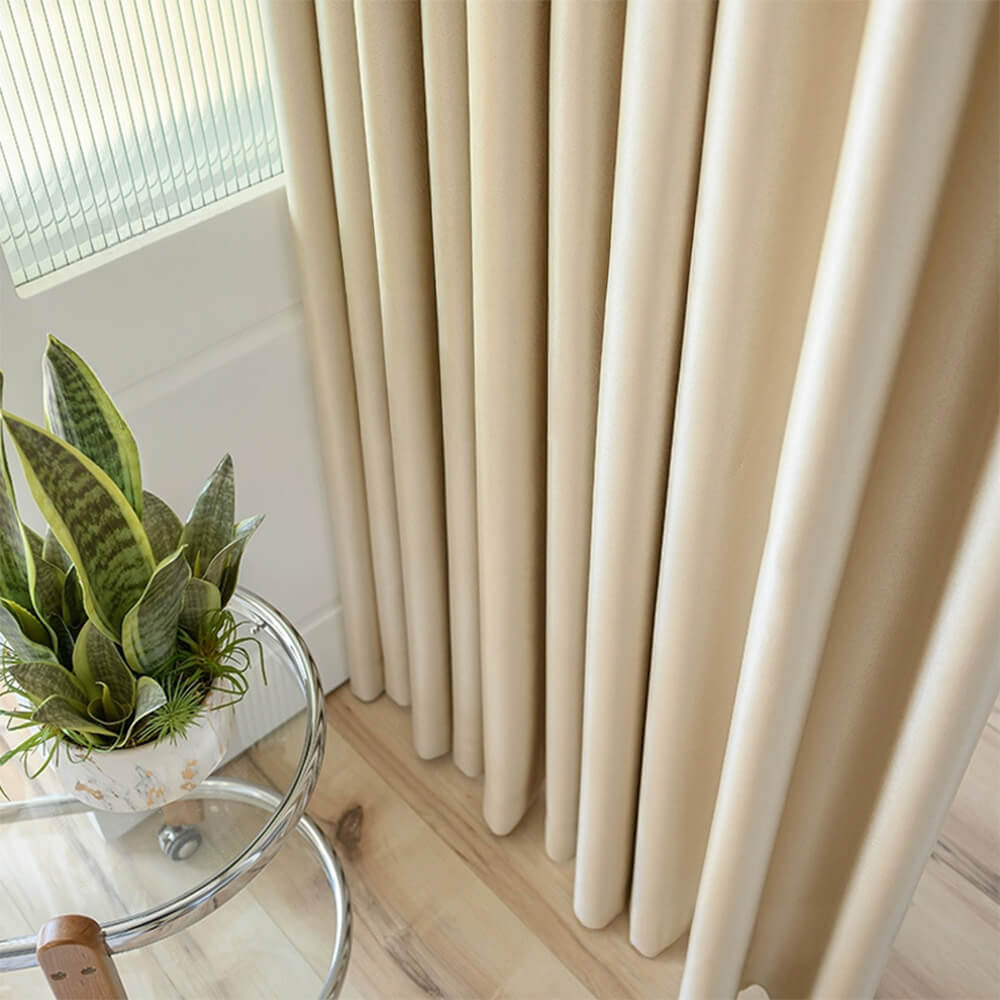 Modern Luxury Satin Thick Soundproof Blackout Curtains