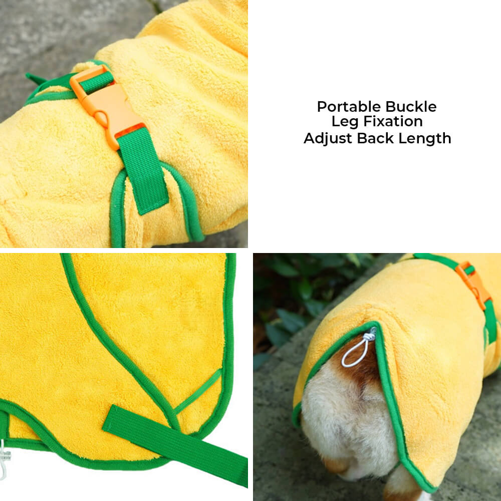 Pumpkin Soft Absorbent Dog Bathrobe Towel