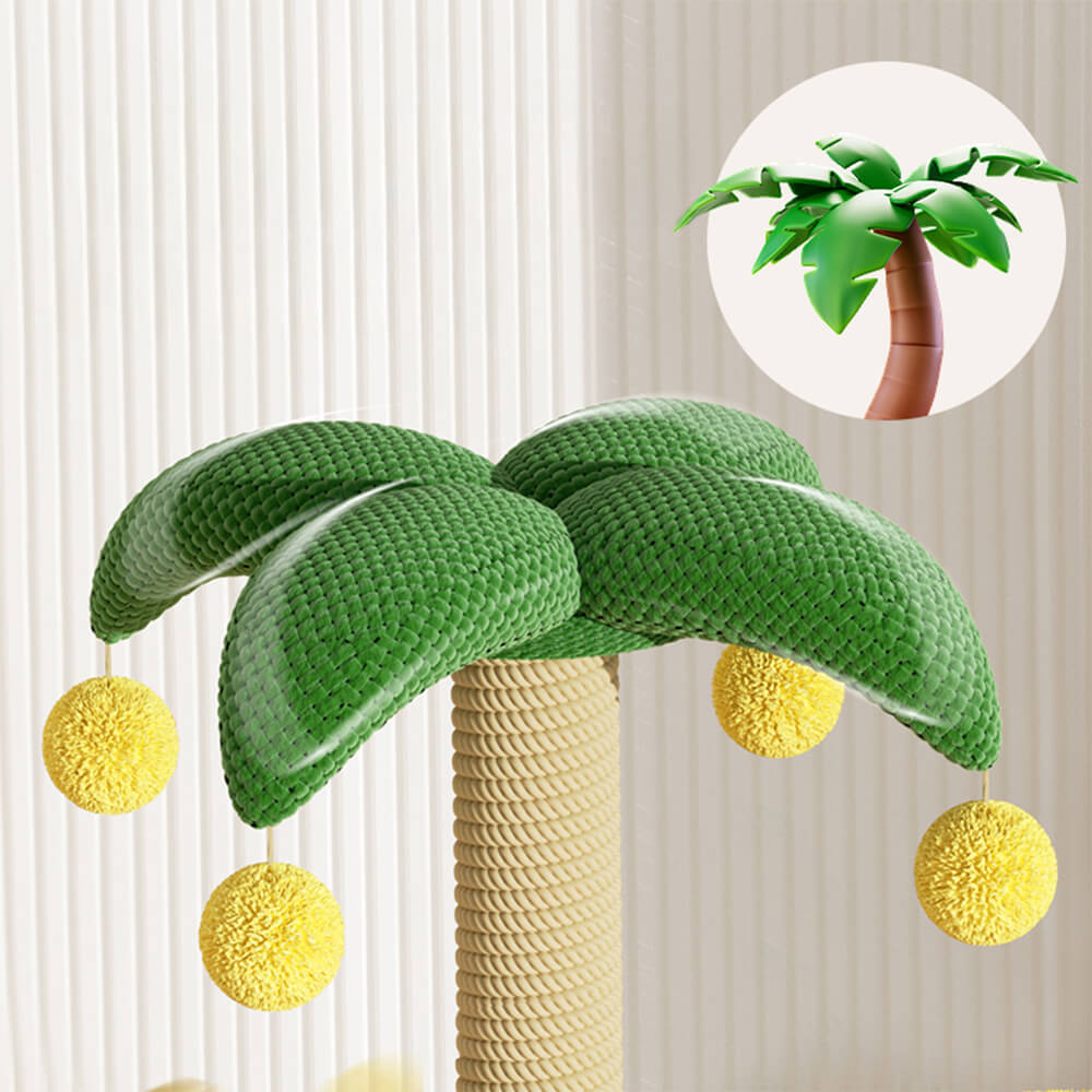 Tropical Coconut Tree Cat Climbing Frame