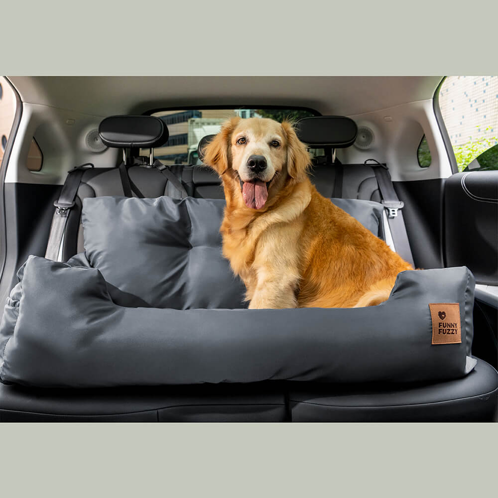 Travel Bolster Safety Waterproof Medium Large Dog Car Back Seat Bed