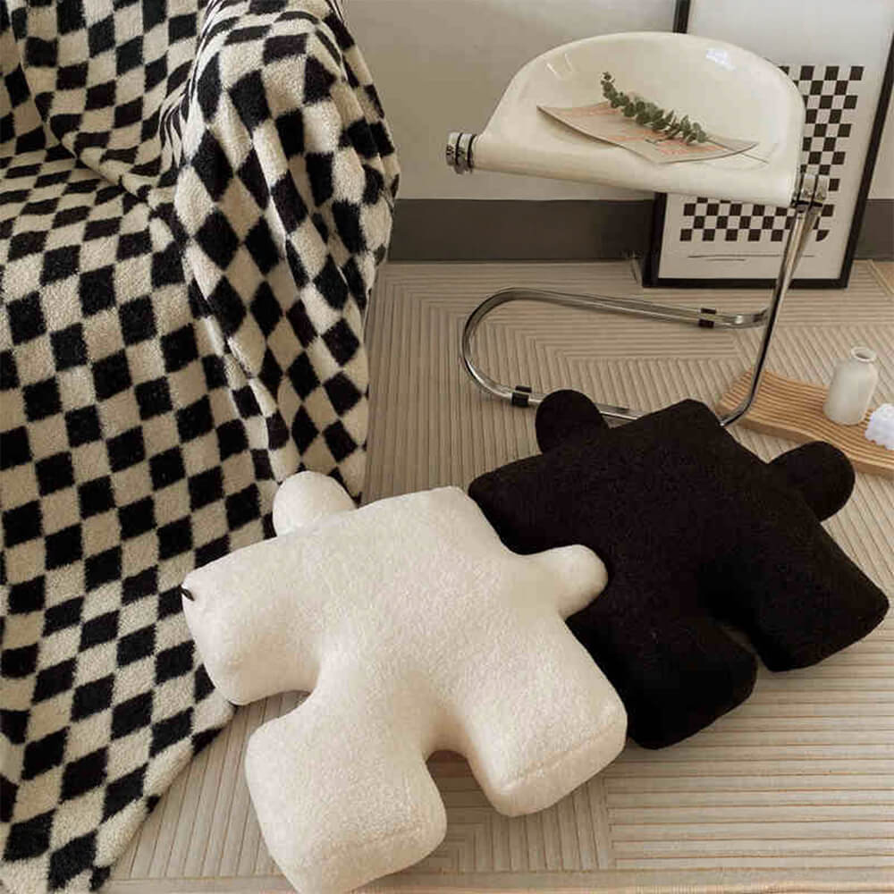 Creative Puzzle Plush Sofa Seat Cushion Pillow