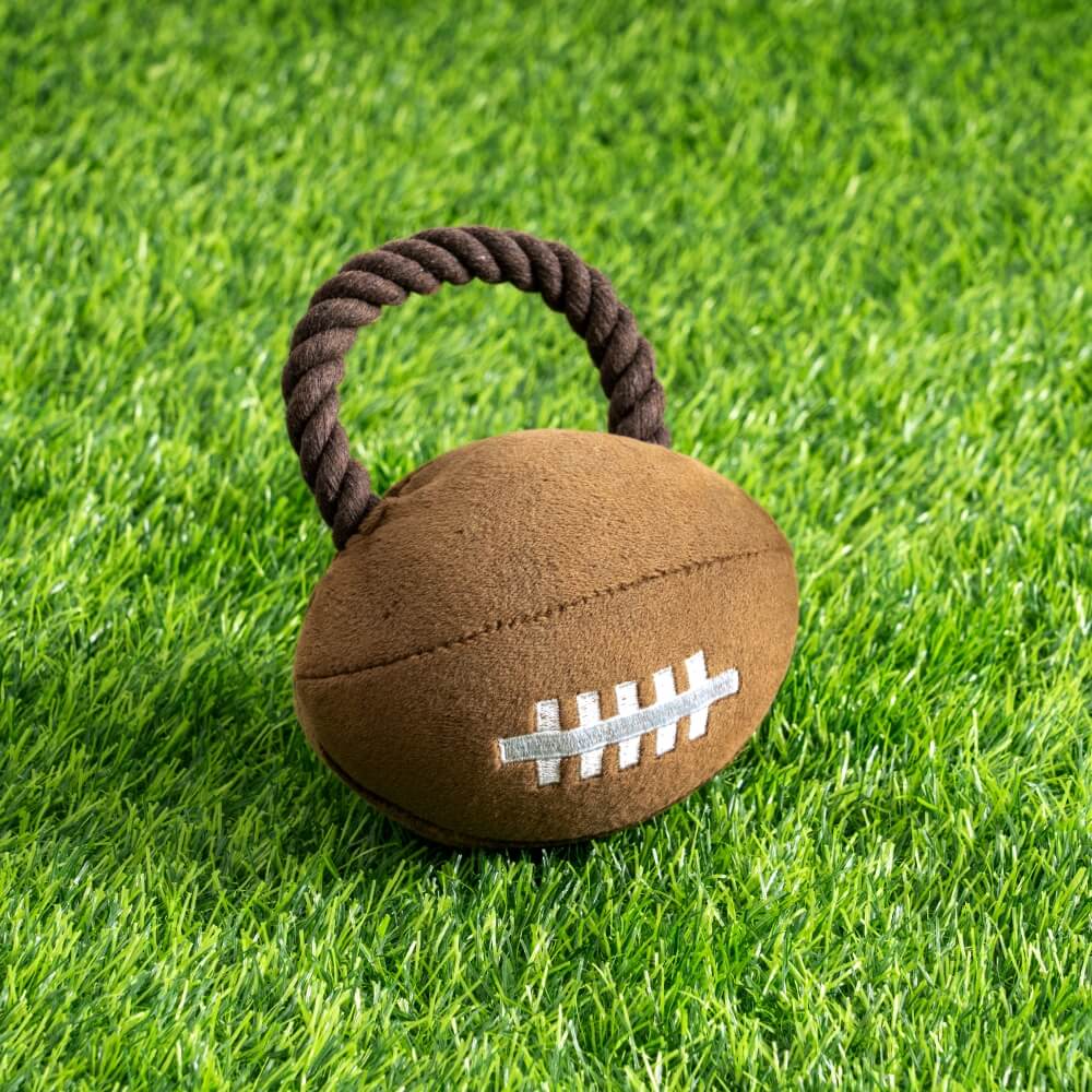 Super Bowl Plush Rugby Football Sound Toy Dog Interactive Toy