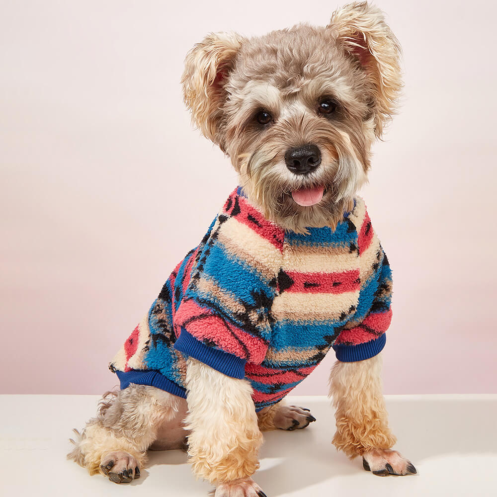 Colorful Striped Dog Sweater - Cozy & Fashionable Winter Wear