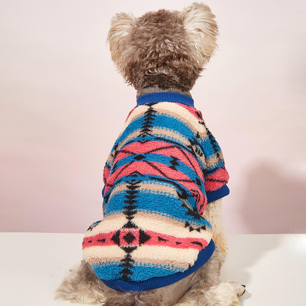 Colorful Striped Dog Sweater - Cozy & Fashionable Winter Wear