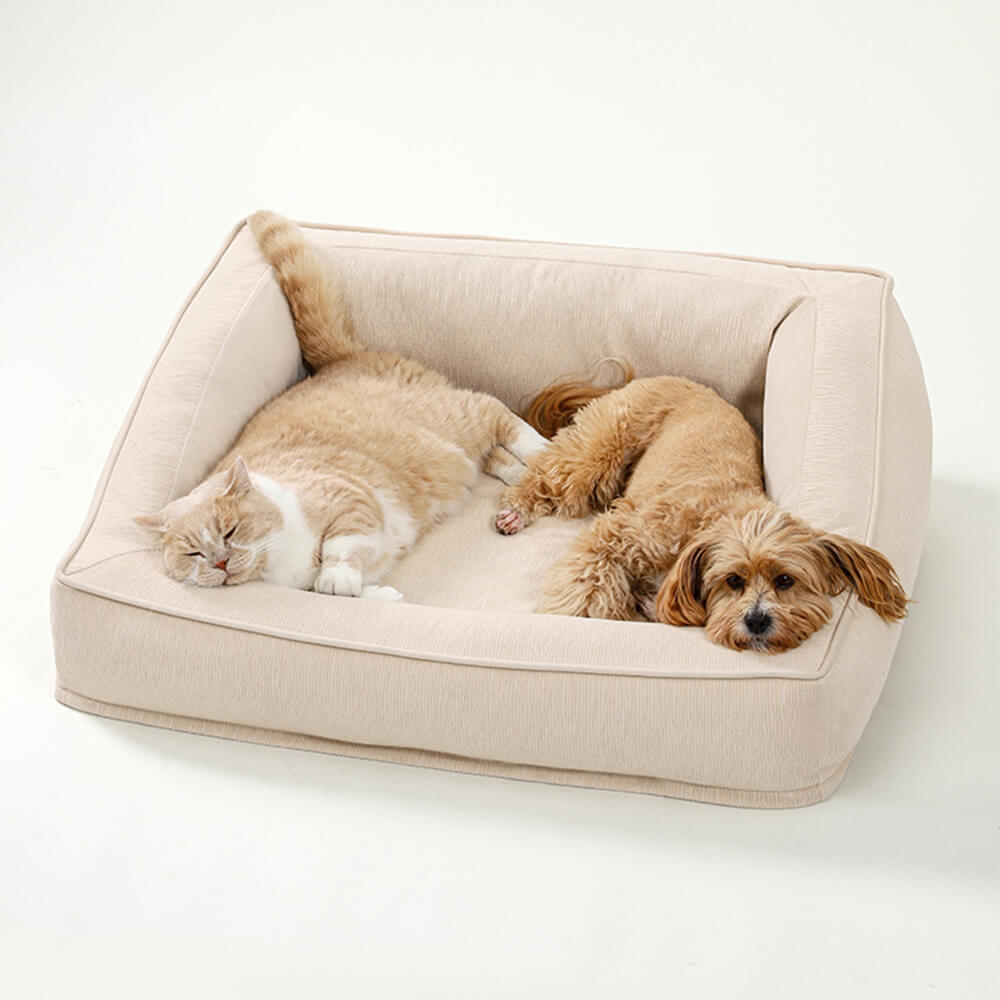 Comfort Orthopedic Support Dog Sofa Bed with Pillows