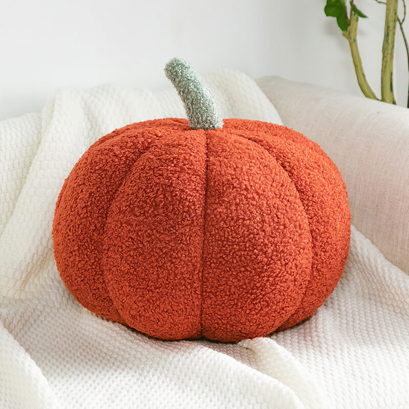 Teddy Fleece Pumpkin Pillow Sofa Pillow