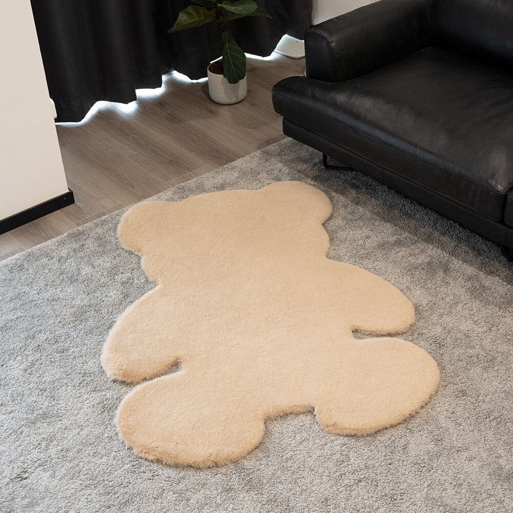 Teddy Bear Shaped Fluffy Large Pet Mat